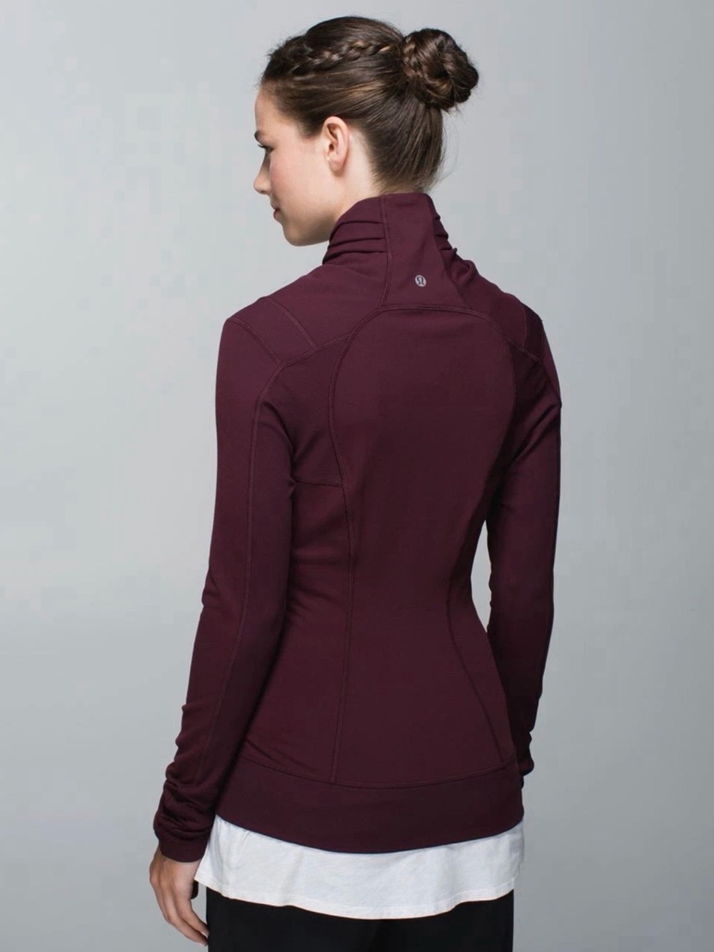 RARE Lululemon Bhakti Yoga Jacket Luon Bordeaux Drama Garnet Red 8
